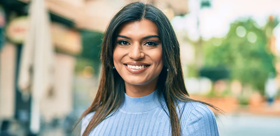 Image of woman smiling