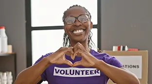 Image of a volunteer