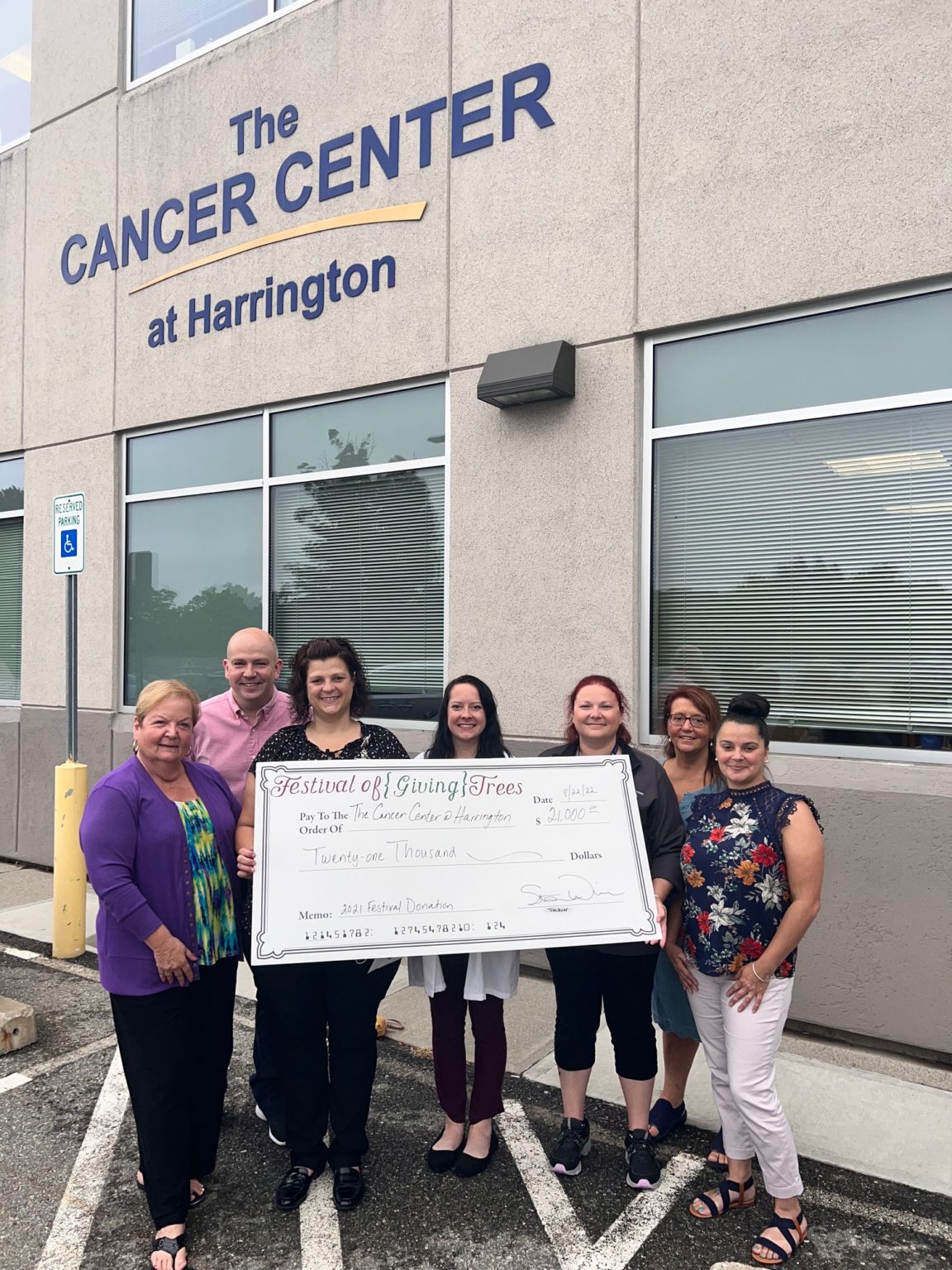 The Cancer Center at Harrington Receives 21,000 from Festival of